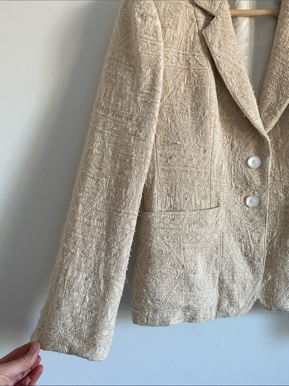 Beverly Hills Bespoke Raw Silk Blazer